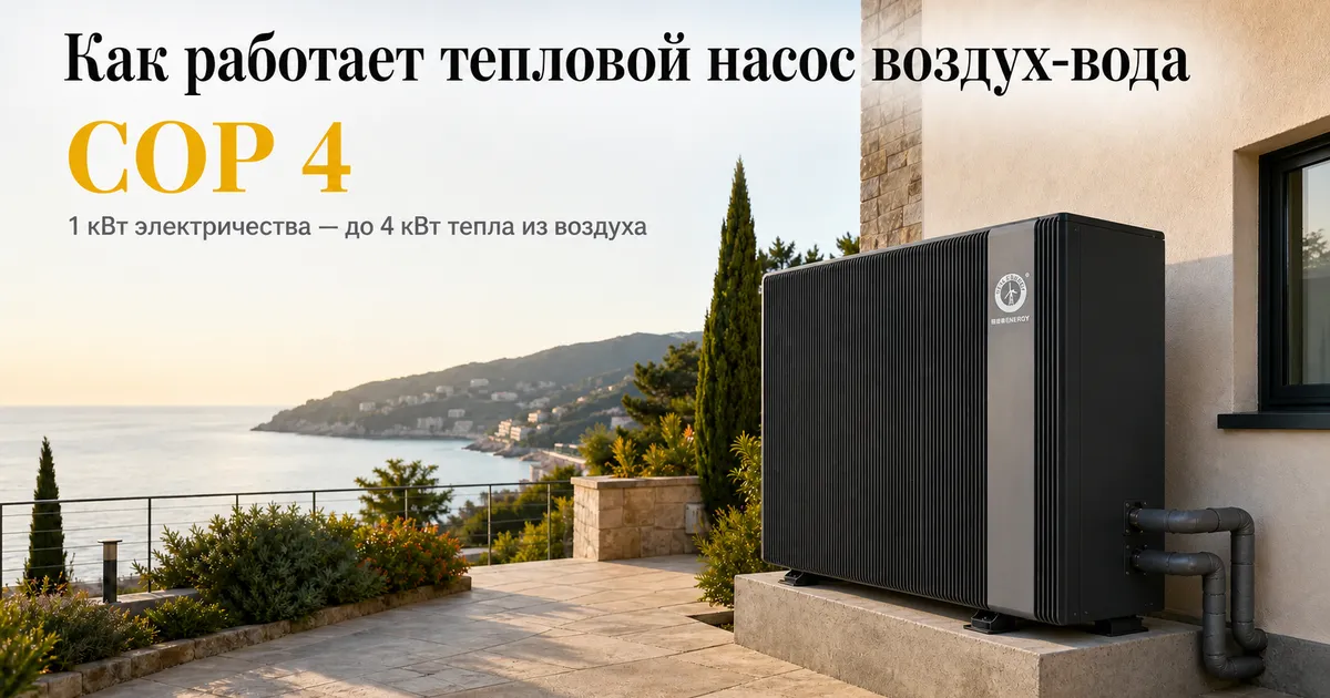 Как работает тепловой насос воздух-вода: принцип простыми словами
