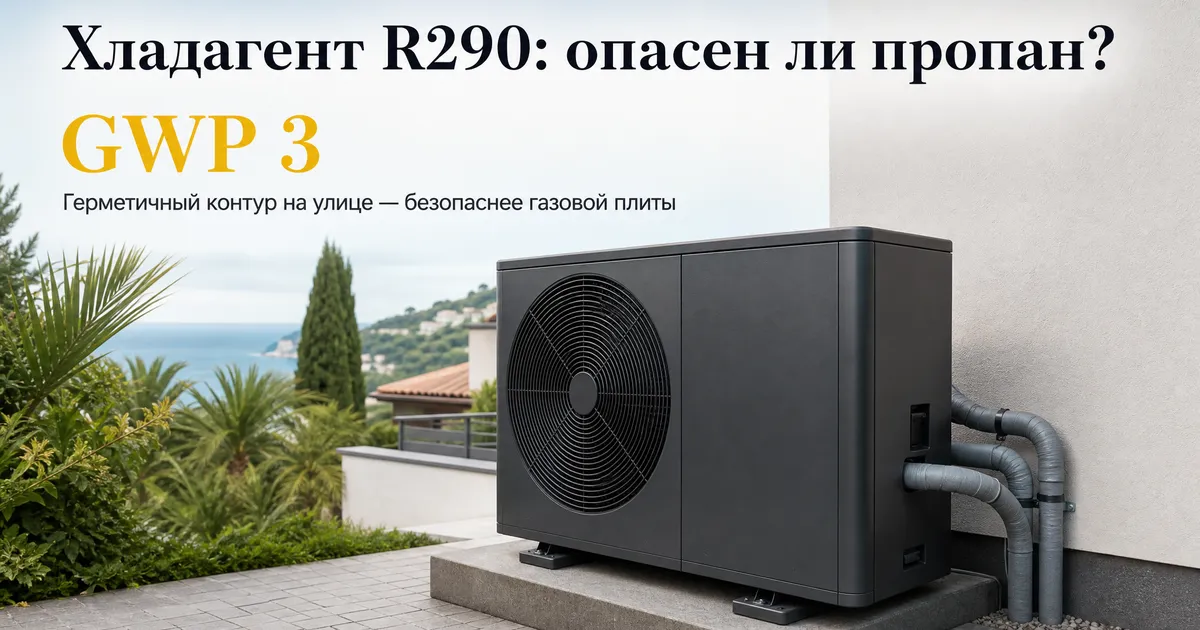 Хладагент R290 (пропан): опасен ли он в тепловом насосе?