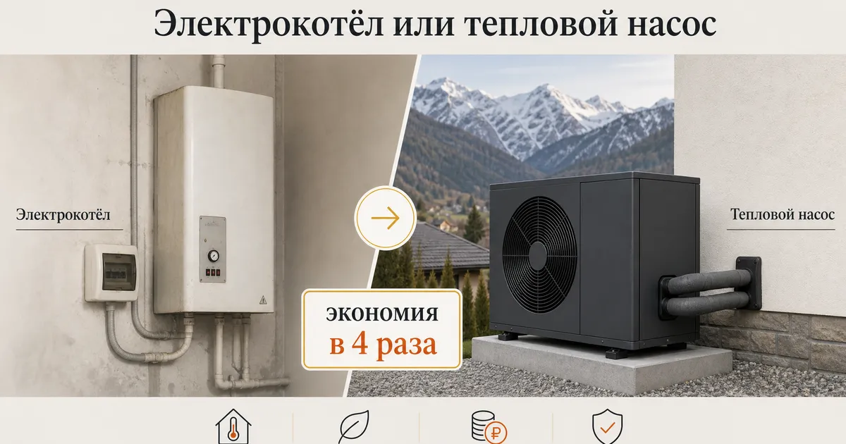 Замена электрокотла на тепловой насос: реальный кейс Красной Поляны