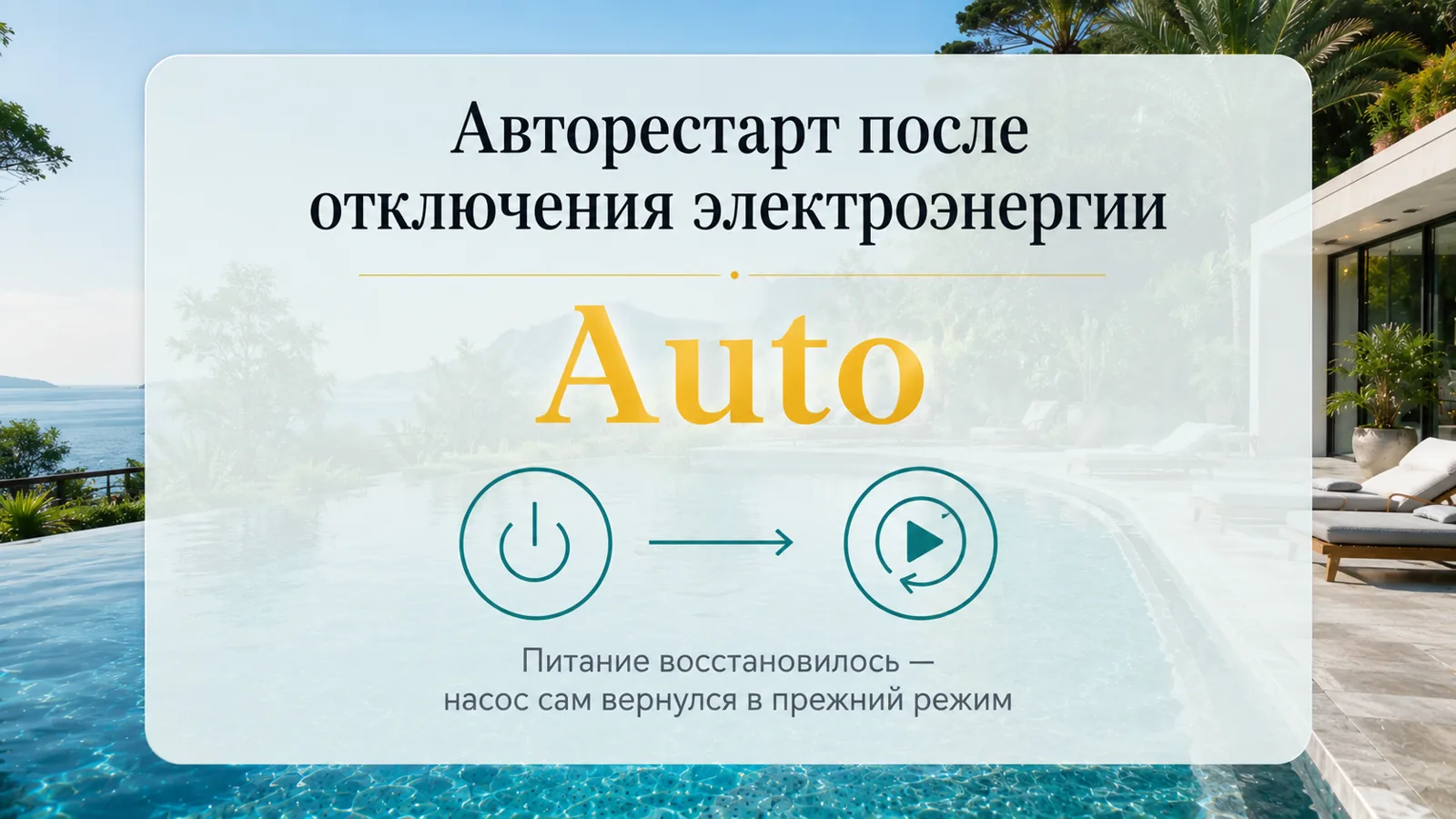 Авторестарт после отключения электроэнергии